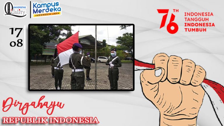 Read more about the article Universitas Quality Melaksanakan Upacara Nasional HUT RI Ke 76 secara Online