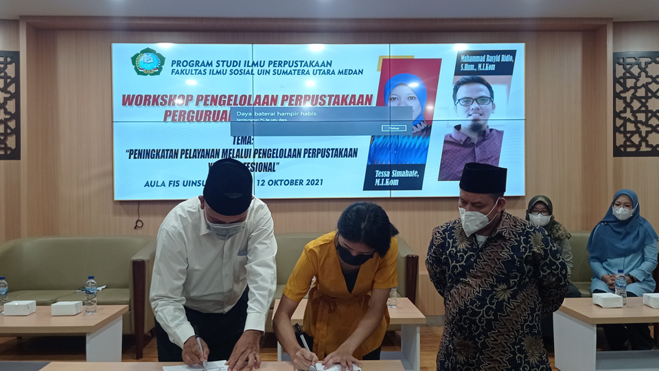 Read more about the article Penandatanganan MoA Antara Fakultas Ilmu Sosial Universitas Islam Negeri Sumatera Utara Dengan Perpustakaan Universitas Quality Berastagi