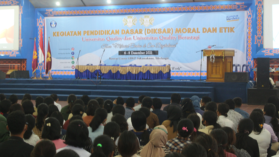 Read more about the article Kegiatan Pendidikan Dasar (Diksar) Moral Dan Etik Universitas Quality Berastagi, Sibolangit