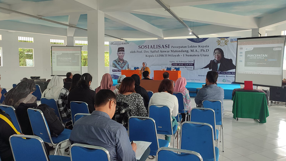 Read more about the article Sosialisasi Percepatan Kenaikan Jabatan Akademik oleh Kepala LLDIKTI Wilayah I Sumatera Utara
